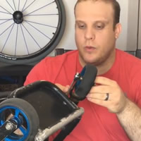 wheelchair caster cleaning
